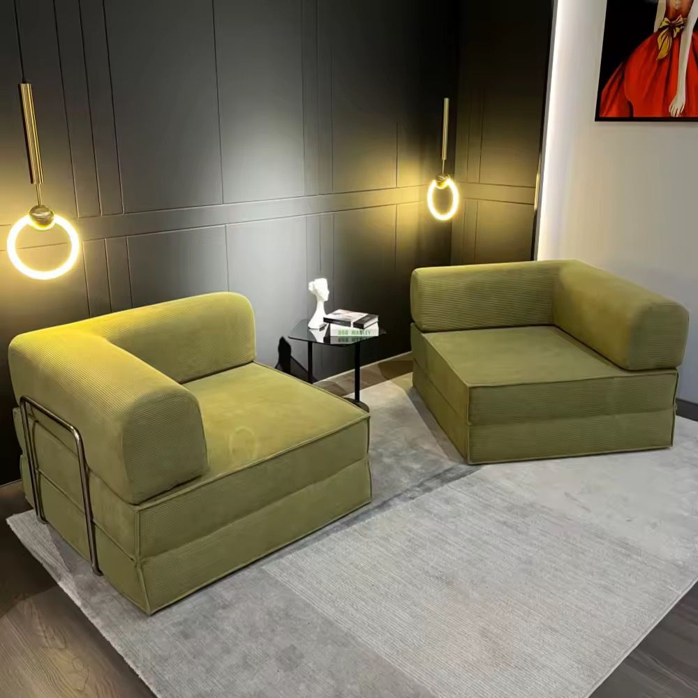 Folding Sofa Bed Simple Straight With Stainless Steel Compressed Sofa Set Couch Living Room Sofas_0