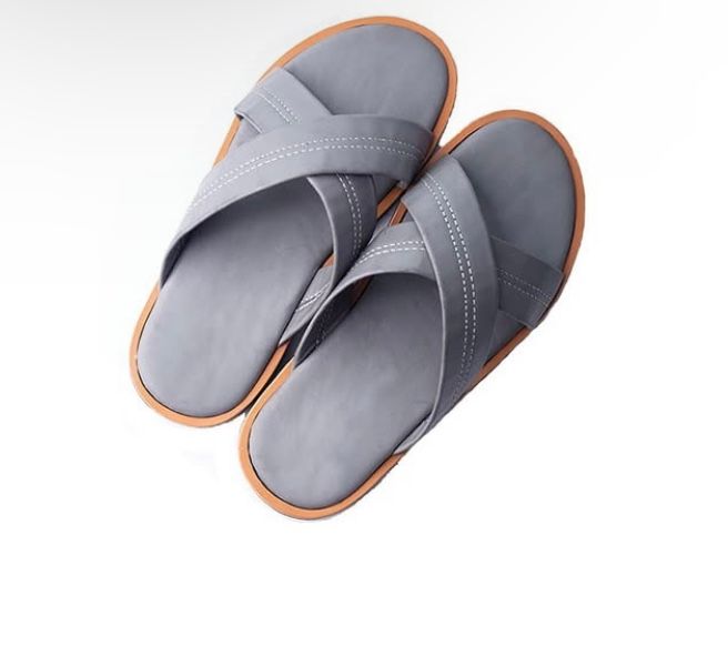 Plain cross slippers _1
