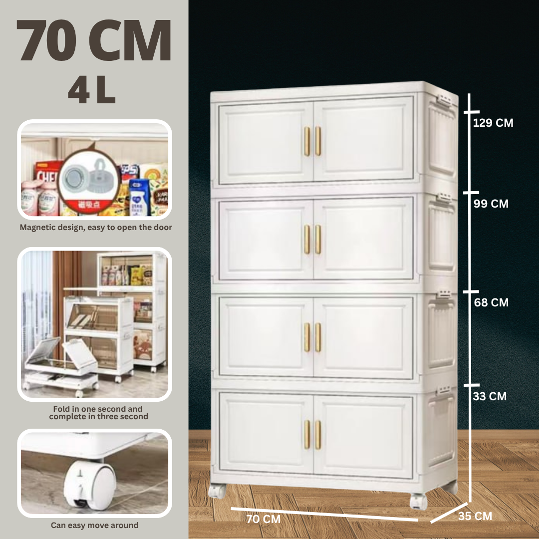FOLDABLE MULTI STORAGE CABINET - 70 CM (KABINET BOLEH LIPAT)_6