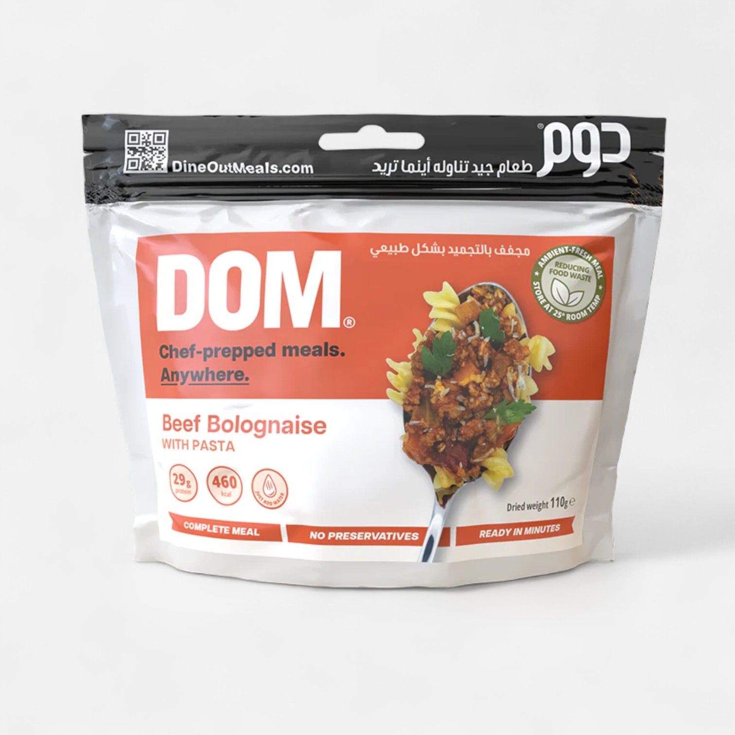 DineOutMeals Beef Bolognaise with Pasta 250g_0