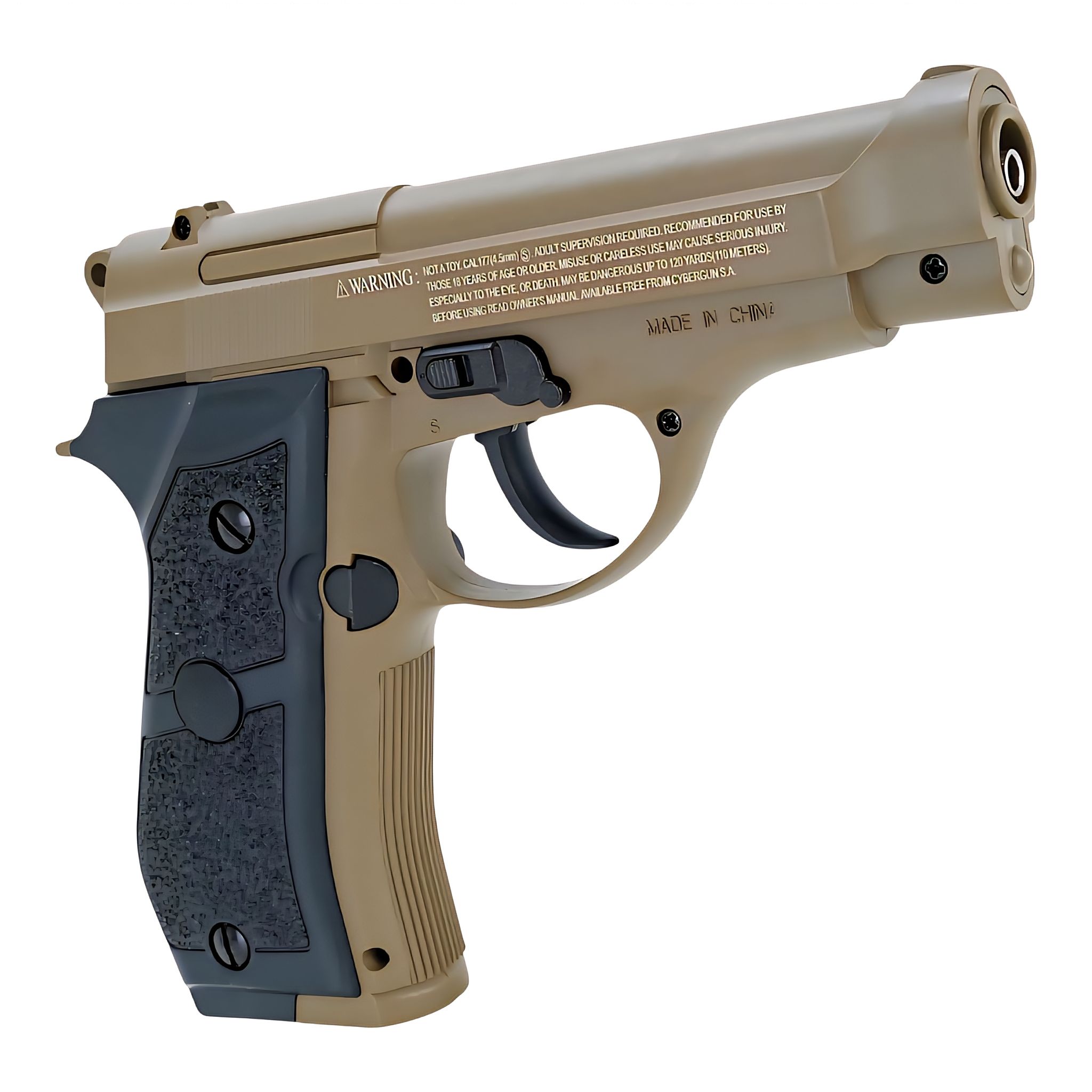 Swiss Arms P84 CO2 4.5mm Full Metal Tan (2 Joules)_2