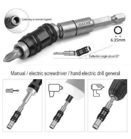 1/4 "Hex Screwdriver Magnetic Drill Bit Holder Extension (10005857)_2