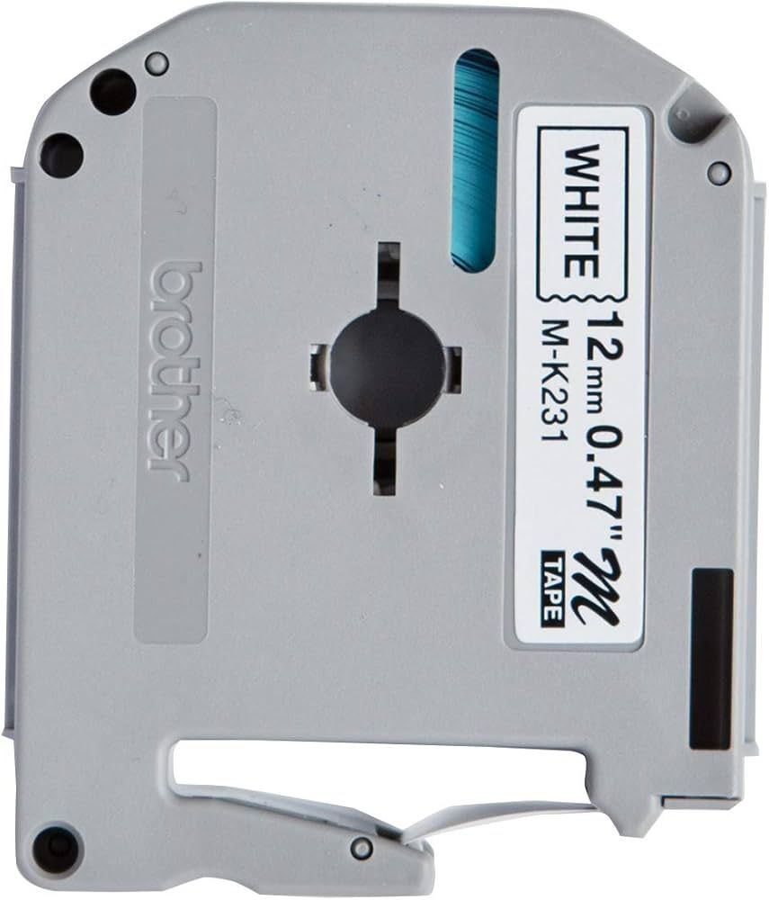 Ruban plastique pour étiqueteuse M-K231BZ Brother original_1
