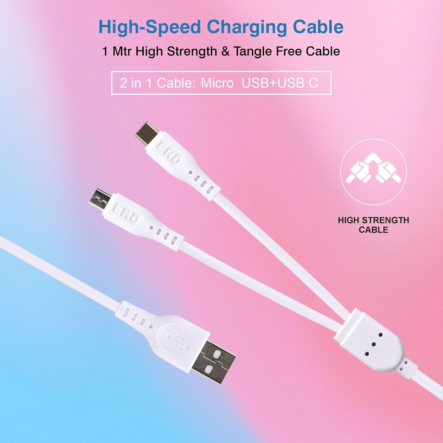 ERD UC-280 (Micro + Type-C) 2 in 1 Cable 1 Meter_1