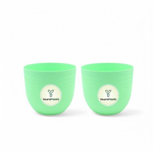 Green Verona Plants Pot for Home & Office Decor {Pack of 2}_7