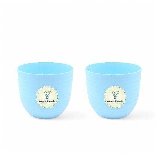 Blue Verona Plants Pot for Home & Office Decor {Pack of 2}_6