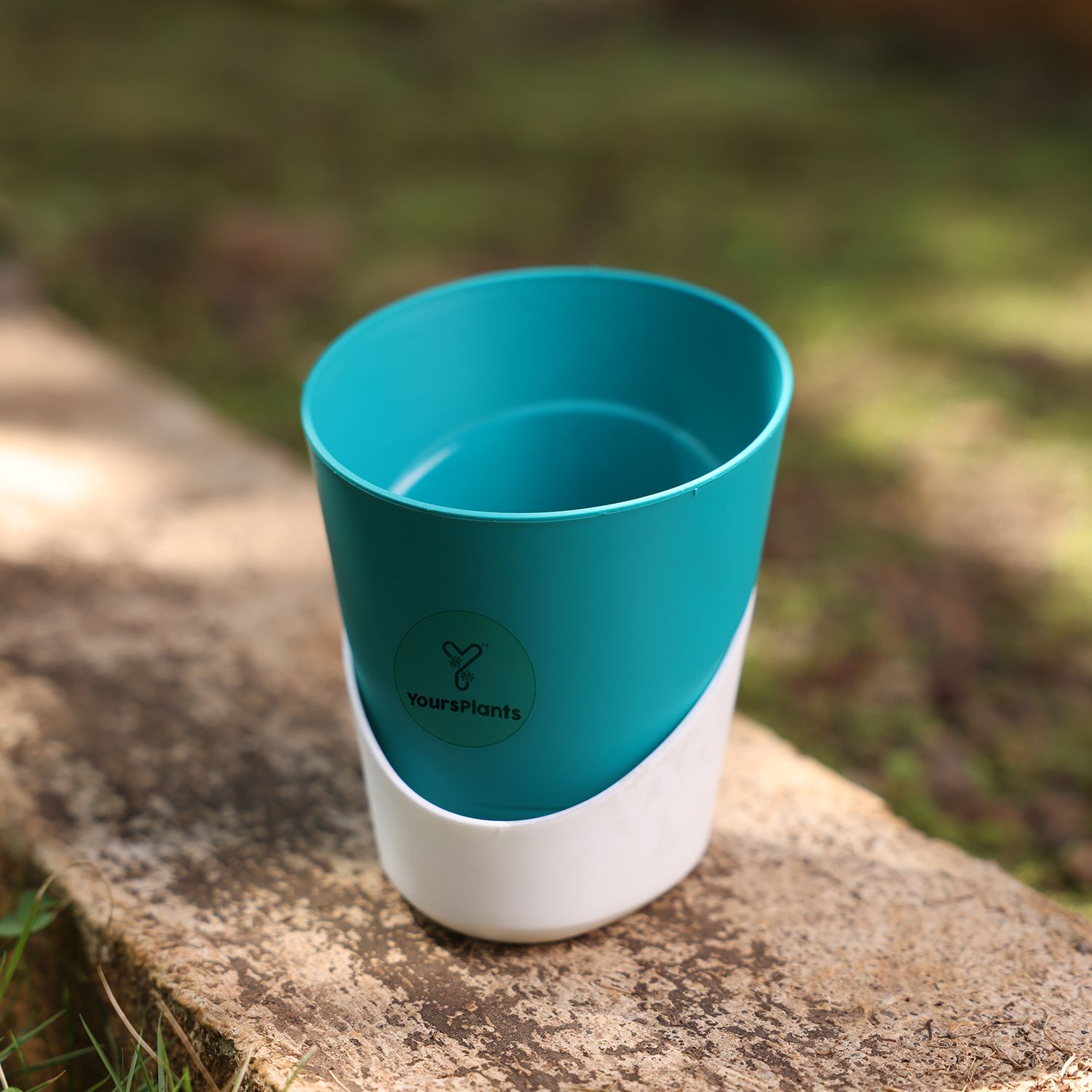 Teal Atlantis Self Water Pots | Pack of 2_6
