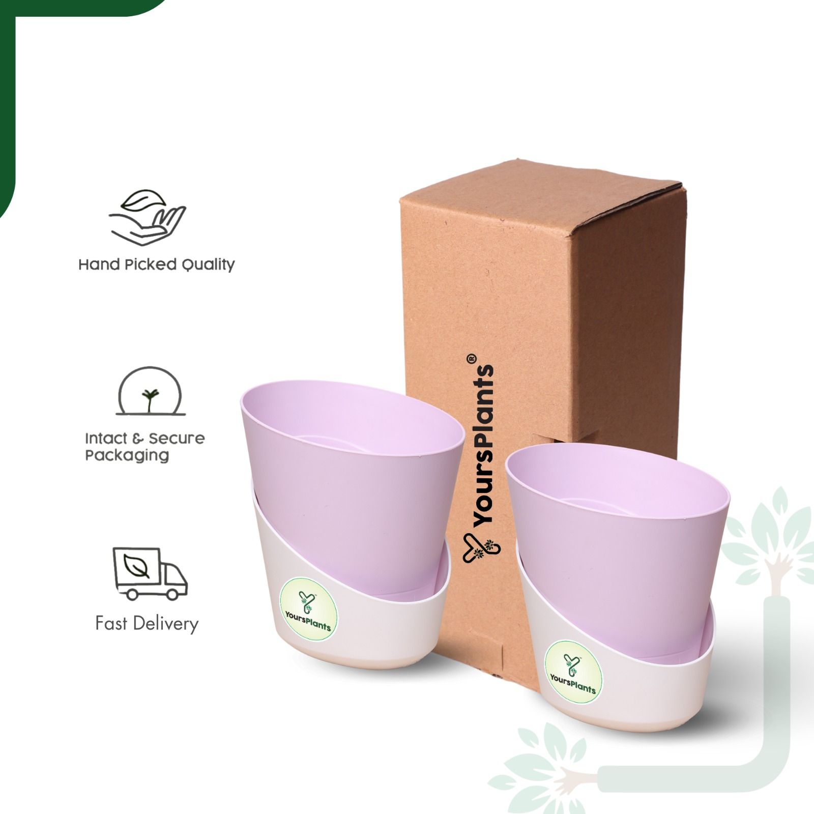 Pastel Pink Atlantis Self Water Pots | Pack of 2_6
