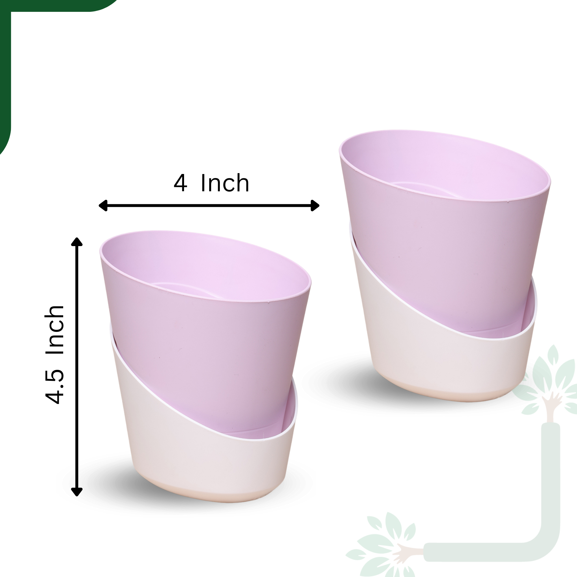 Pastel Pink Atlantis Self Water Pots | Pack of 2_8