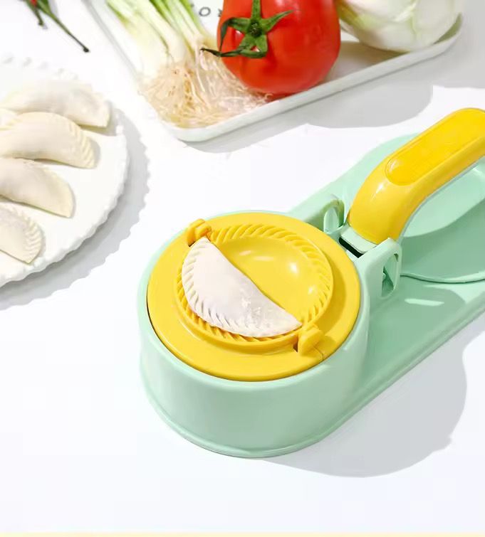 Multifunctional 2-in-1 Plastic Dumpling Skin Presser and Maker Mold Mini Home Kitchen Baking Pastry Cutter & Tool_2
