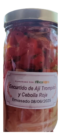 Pickled Aji Picoloro with Red Onion 300 ml / Encurtido de Ají Picoloro con Cebolla Roja 300 ml_0
