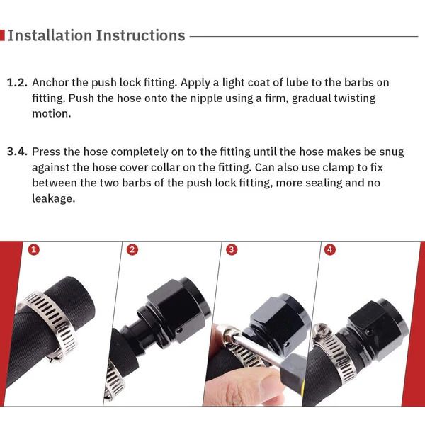 Universal AN6 Push-on Straight Reusable Hose End Fittings (10005282)_7