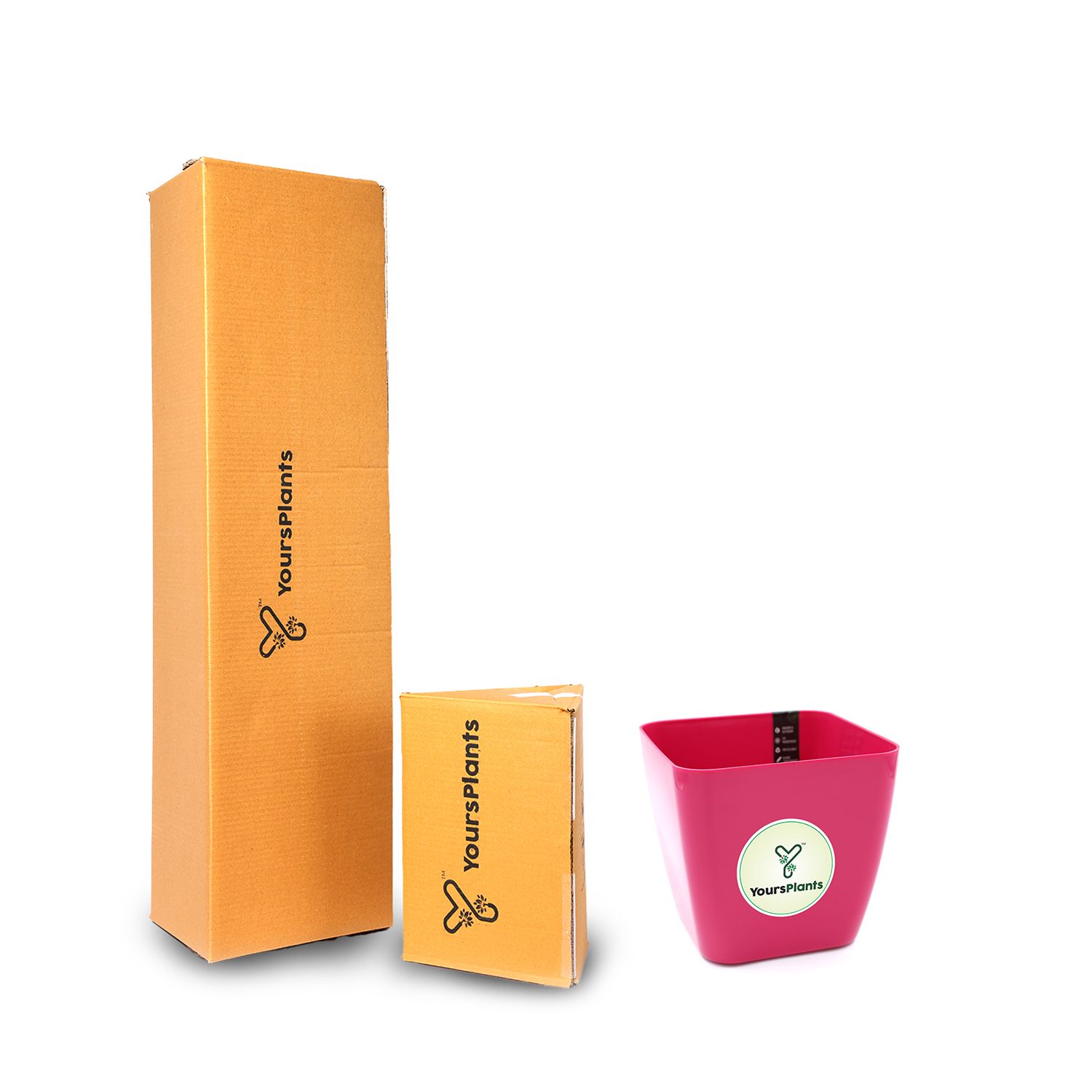 Siena Square Planters | Pack of 2 Pink Pot_5
