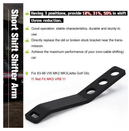 Short Shift Shifter Kit for Volkswagen Jetta/Golf 1983-1999 (10007124)_1
