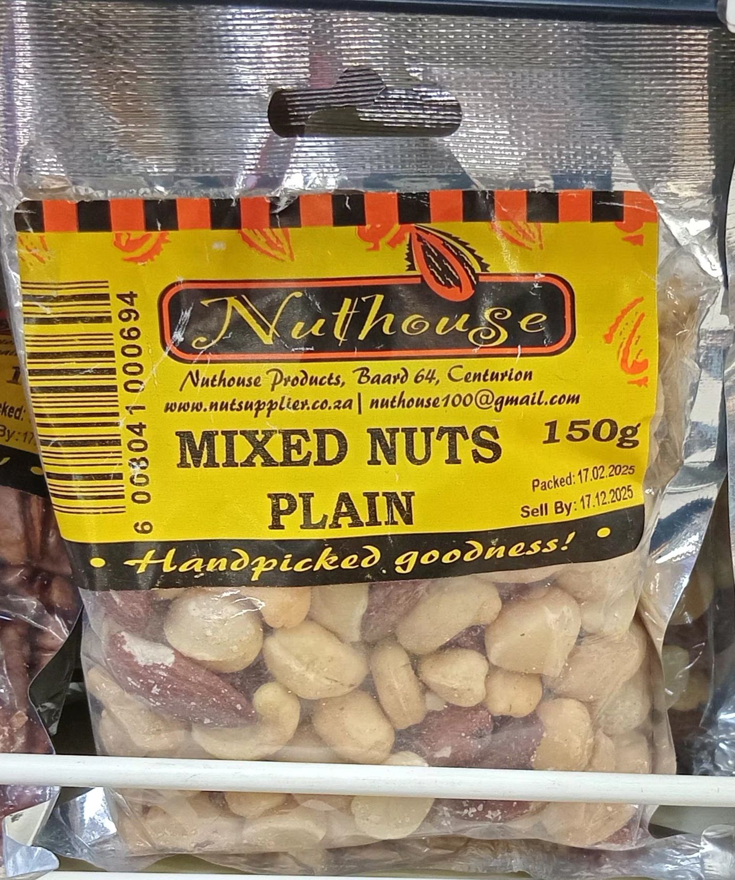 Nuthouse Mixed Nuts Plain 150gr_0