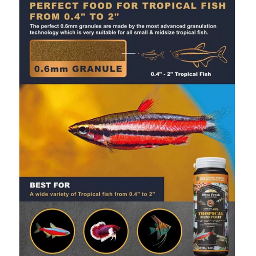 Ultra Fresh Shrimp Delight TROPICAL micro pellet (120ml /330ml) Sinking type_4
