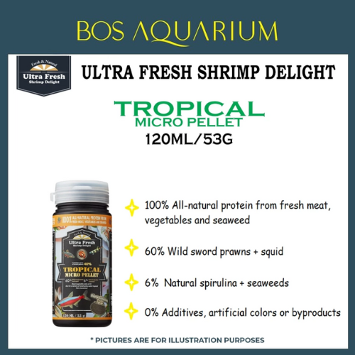 Ultra Fresh Shrimp Delight TROPICAL micro pellet (120ml /330ml) Sinking type_5