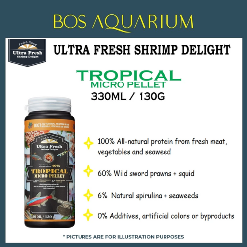 Ultra Fresh Shrimp Delight TROPICAL micro pellet (120ml /330ml) Sinking type_6