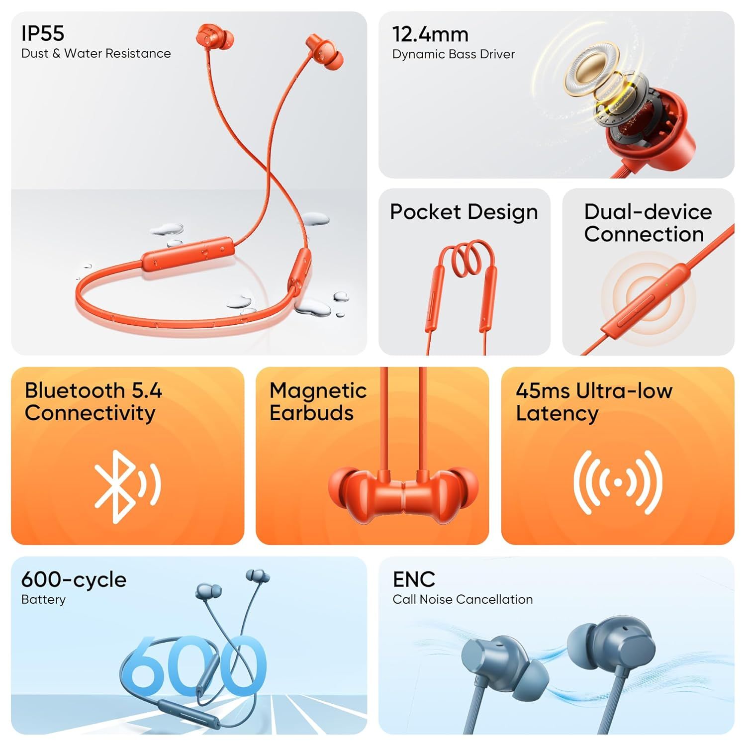 realme Buds Wireless 5 Lite  Neckband (Void Black)_1
