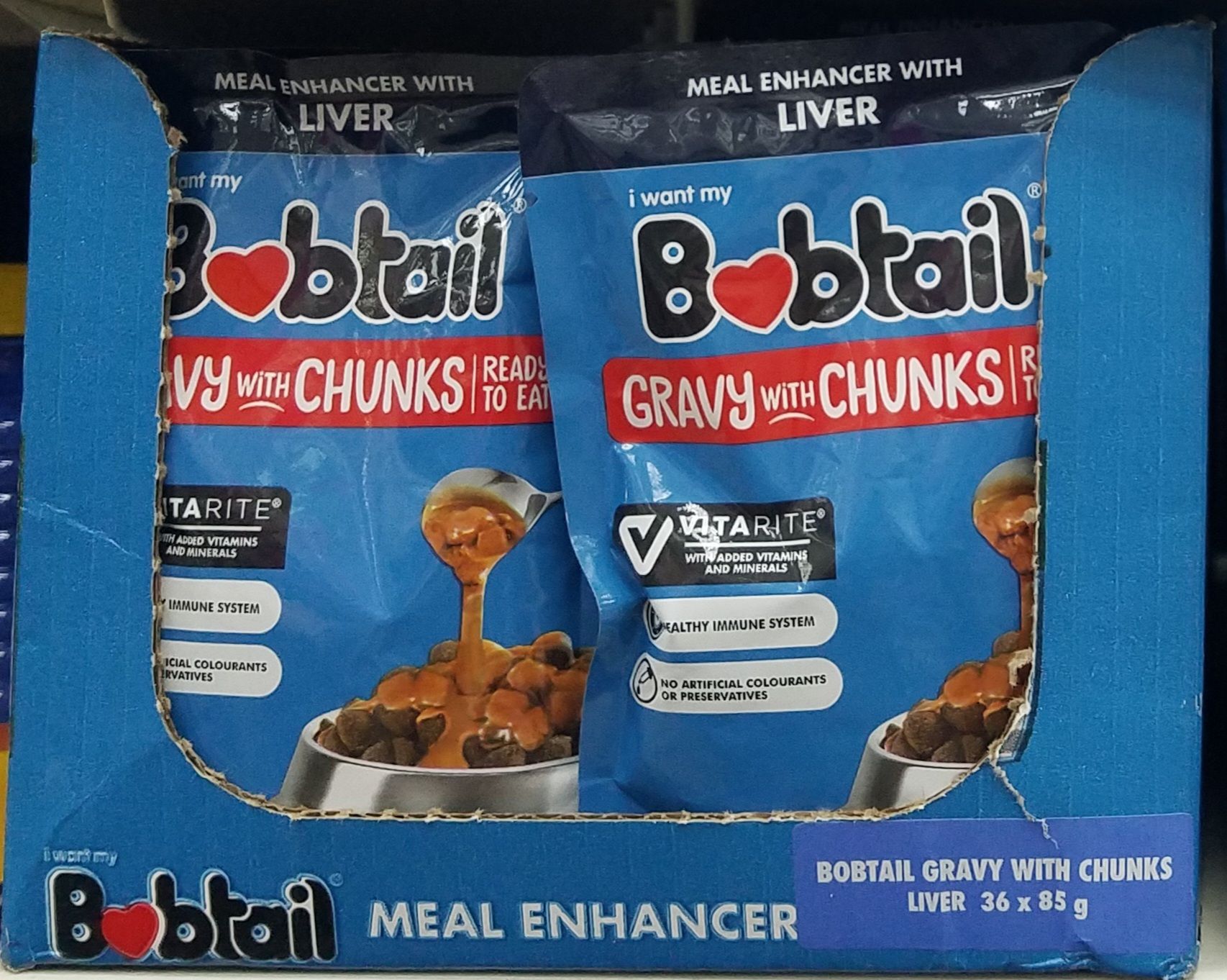 Bobtail Gravy Chunks Liver Flav 85gr_0