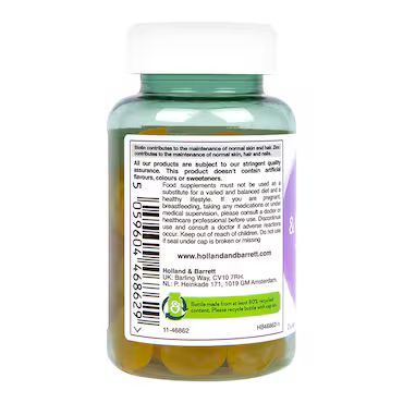 Holland & Barrett Skin Hair And Nails Vegan Pineapple Flavour 60 Gummies_2