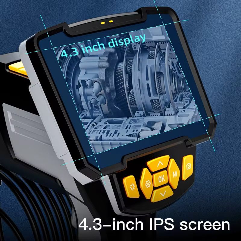 Professional 4.31nch IPS Rigid Waterproof Sewer Pipe Borescope Automotive Video Inspect Repair Tools Industrial Endoscope Camera_2