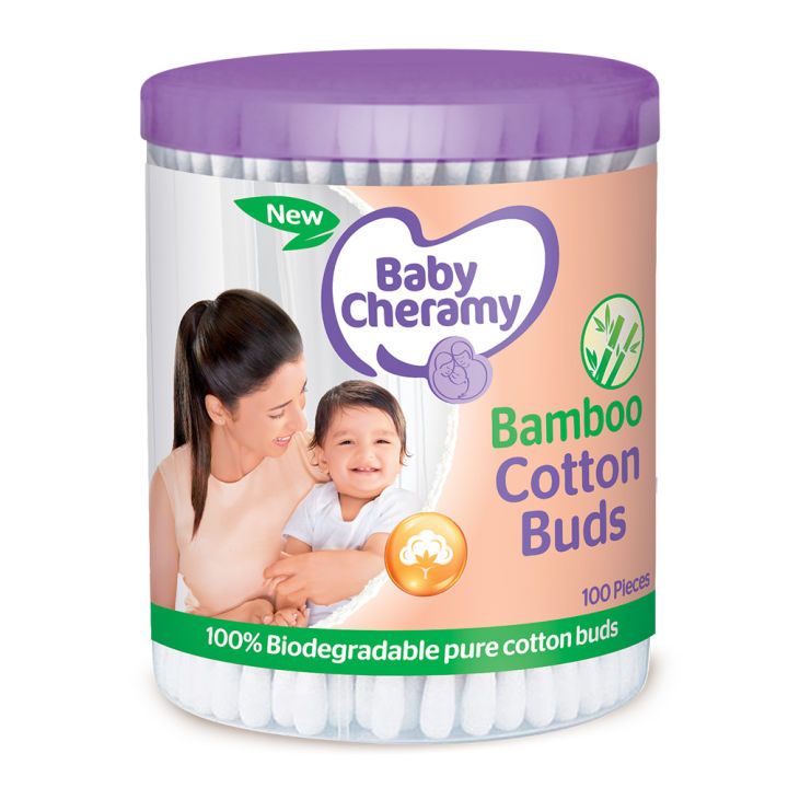 Baby Cheramy Bamboo Cotton Buds 100Pcs_0