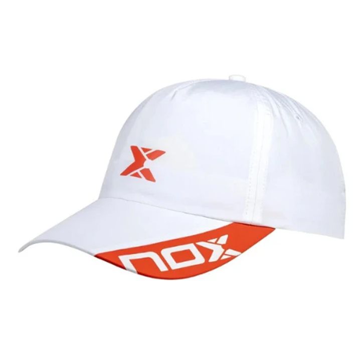 NOX NOX WHITE CAP (Red Logo)_1
