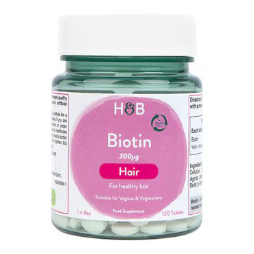 Holland & Barrett Biotin 120 Tablets 300ug_0