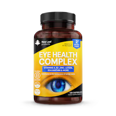 New Leaf Products Eye Health Complex Vitamin A, B2, Zinc, Lutein Zeaxanthin 120 Capsules_0