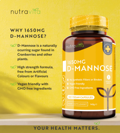 D-Mannose 1650mg High Strength 180 Vegan Capsules_2