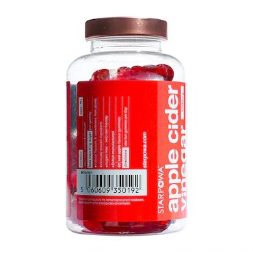 Starpowa Metabolism ACV Apple Cider Vinegar 1000mg 60 Vegan Gummies_2