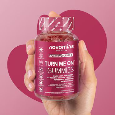 Novomins Libido Raspberry & Peach Flavour 60 Gummies_6