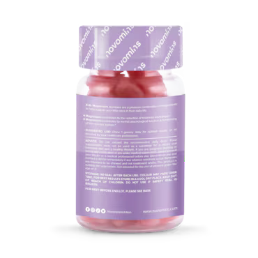 Novomins Kids Magnesium Strawberry Flavoured 30 Gummies_1