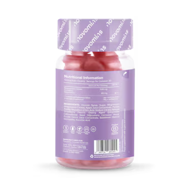 Novomins Kids Magnesium Strawberry Flavoured 30 Gummies_2