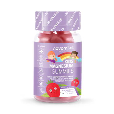 Novomins Kids Magnesium Strawberry Flavoured 30 Gummies_0