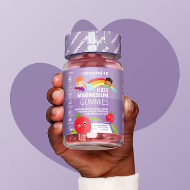 Novomins Kids Magnesium Strawberry Flavoured 30 Gummies_3