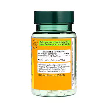 Holland & Barrett Vitamin D 1000 I.U 25ug 120 Tablets_1