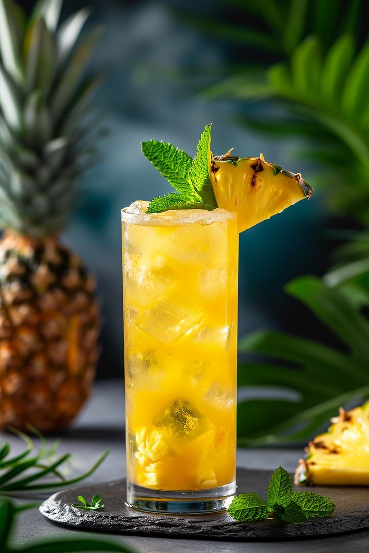 Thé vert à au fruit de la passion et a l'ananas_0