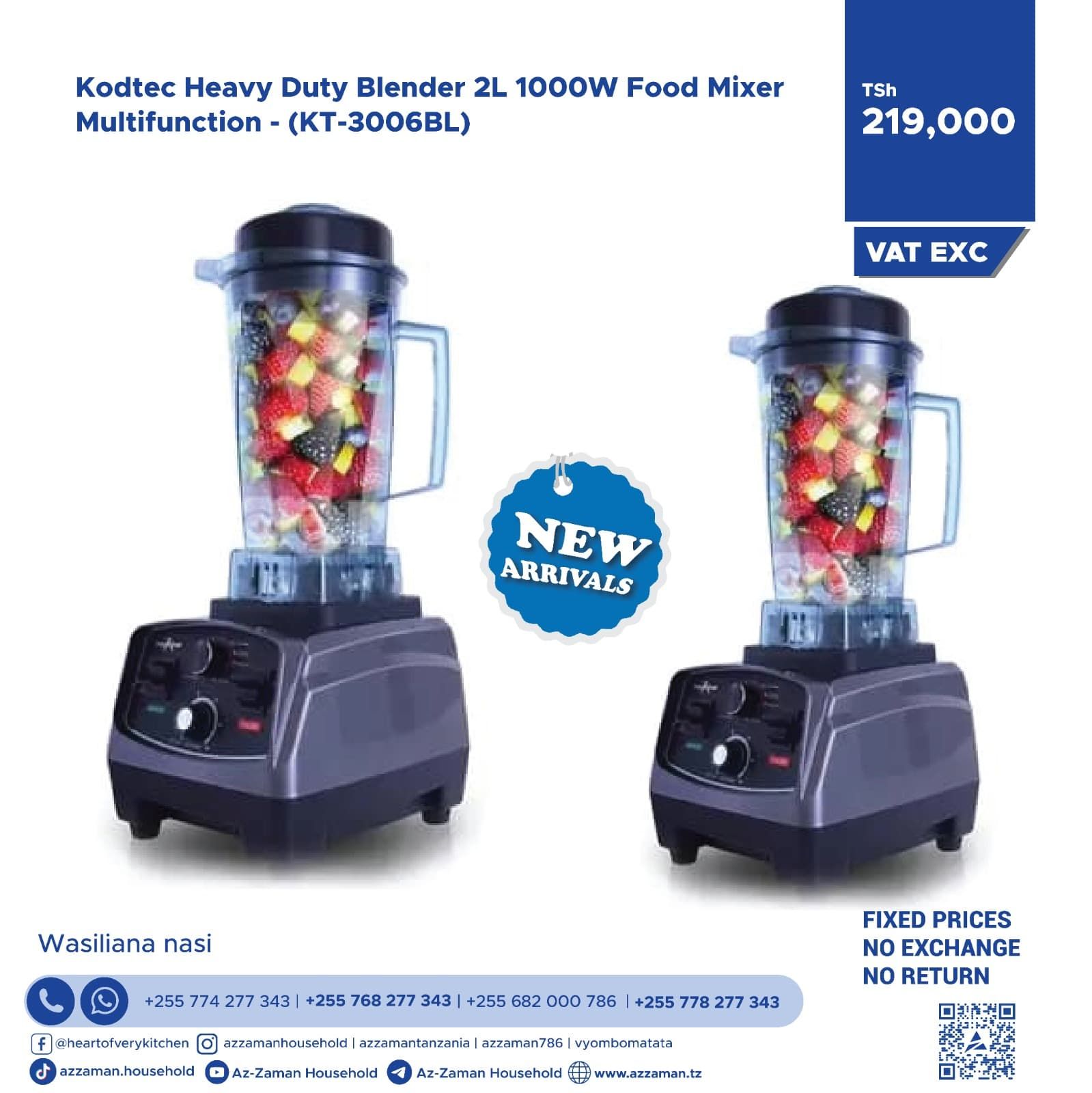 Kodtec Heavy-Duty Blender 2L_0