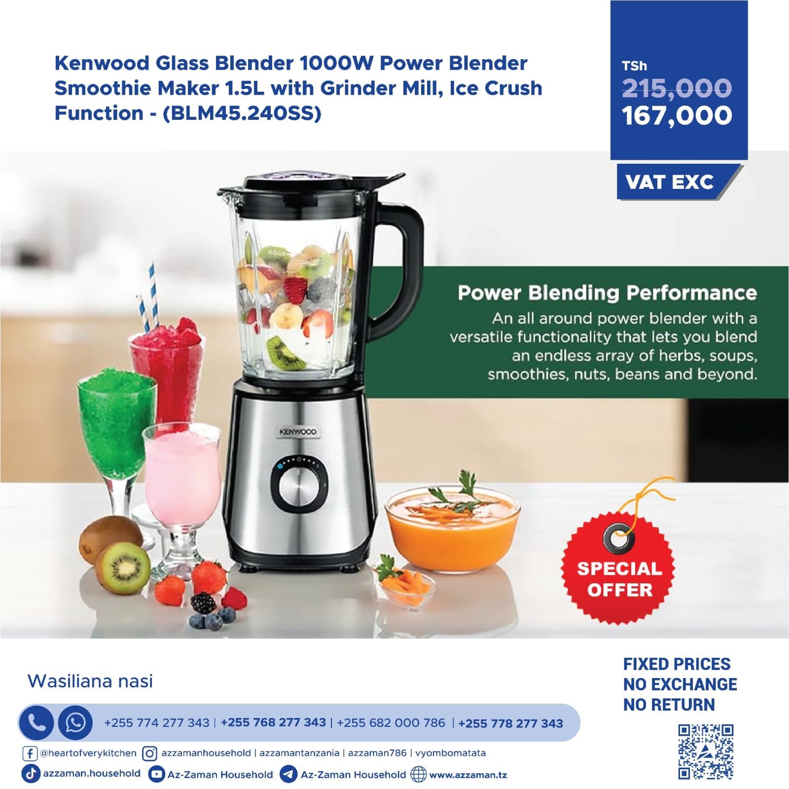 Kenwood Glass Power Blender 1.5L _1