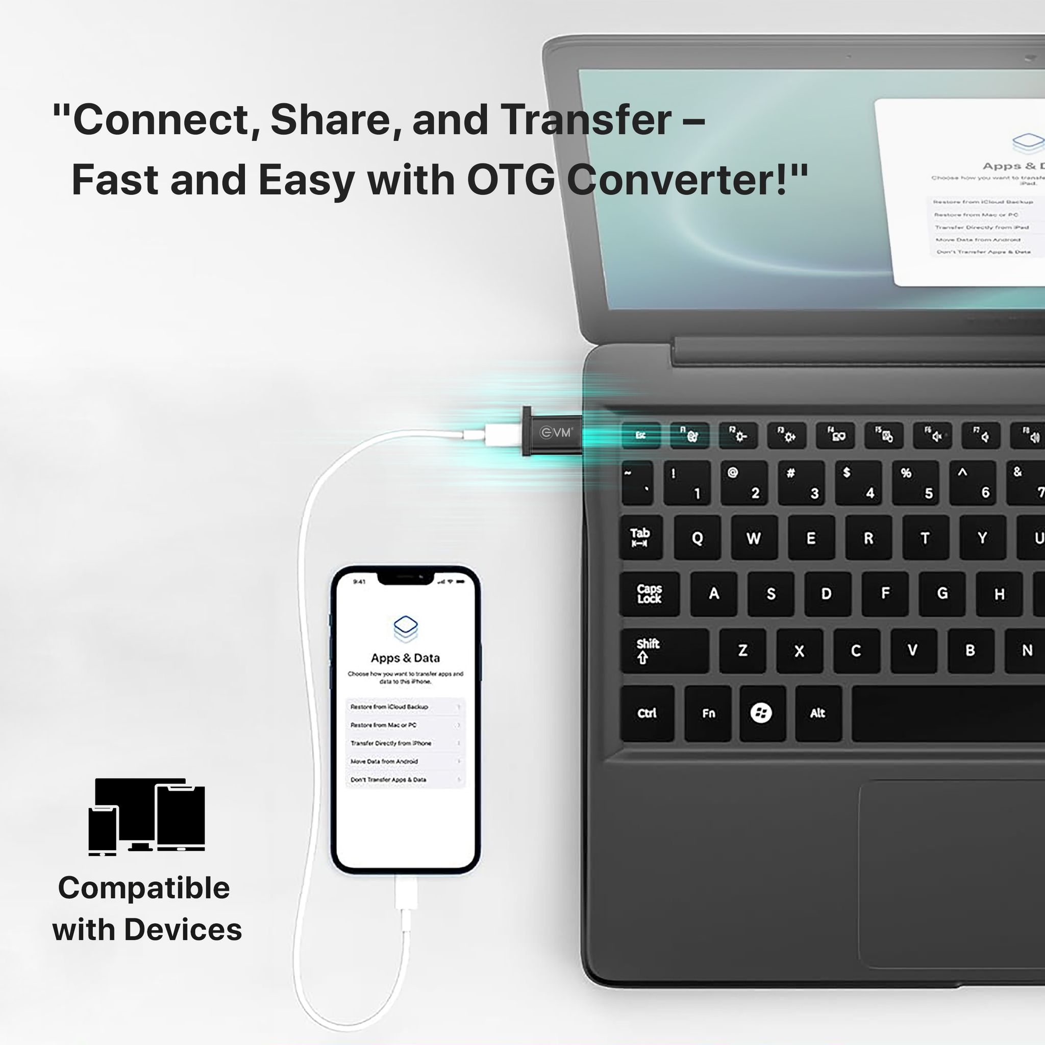 EVM-OTG-05 Type-C to USB OTG Converter Aluminum Alloy Body_3