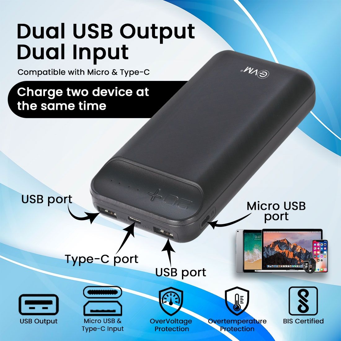 EVM P0203 ENCHARGE+ 20000 mAhPOWER BANK  (2 Years Limited Warranty)_2