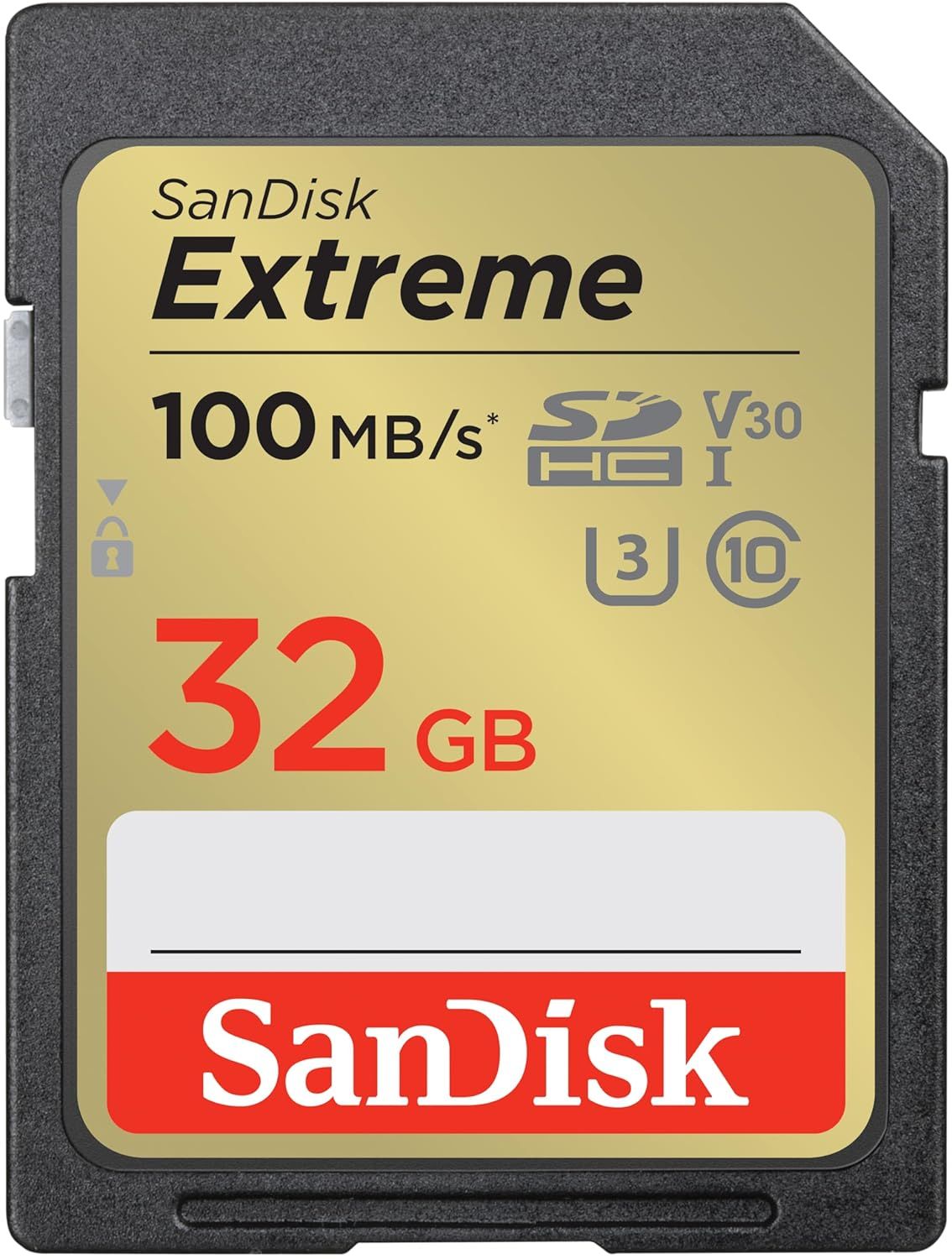 SanDisk Extreme (SDSDXVT-032G-GNCIN) SD UHS I 32GB Card for 4K Video for DSLR and Mirrorless Cameras 100MB/s Read & 60MB/s Write_0