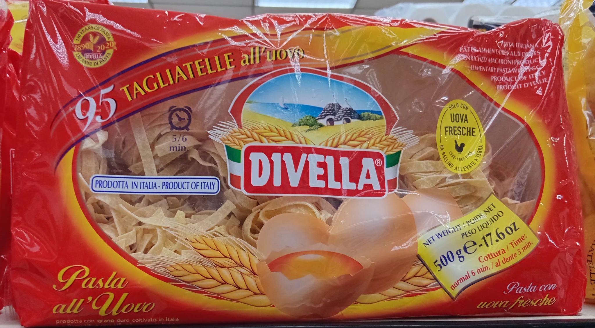 Divella Tagliatelle Uovo N°95 500gr_0