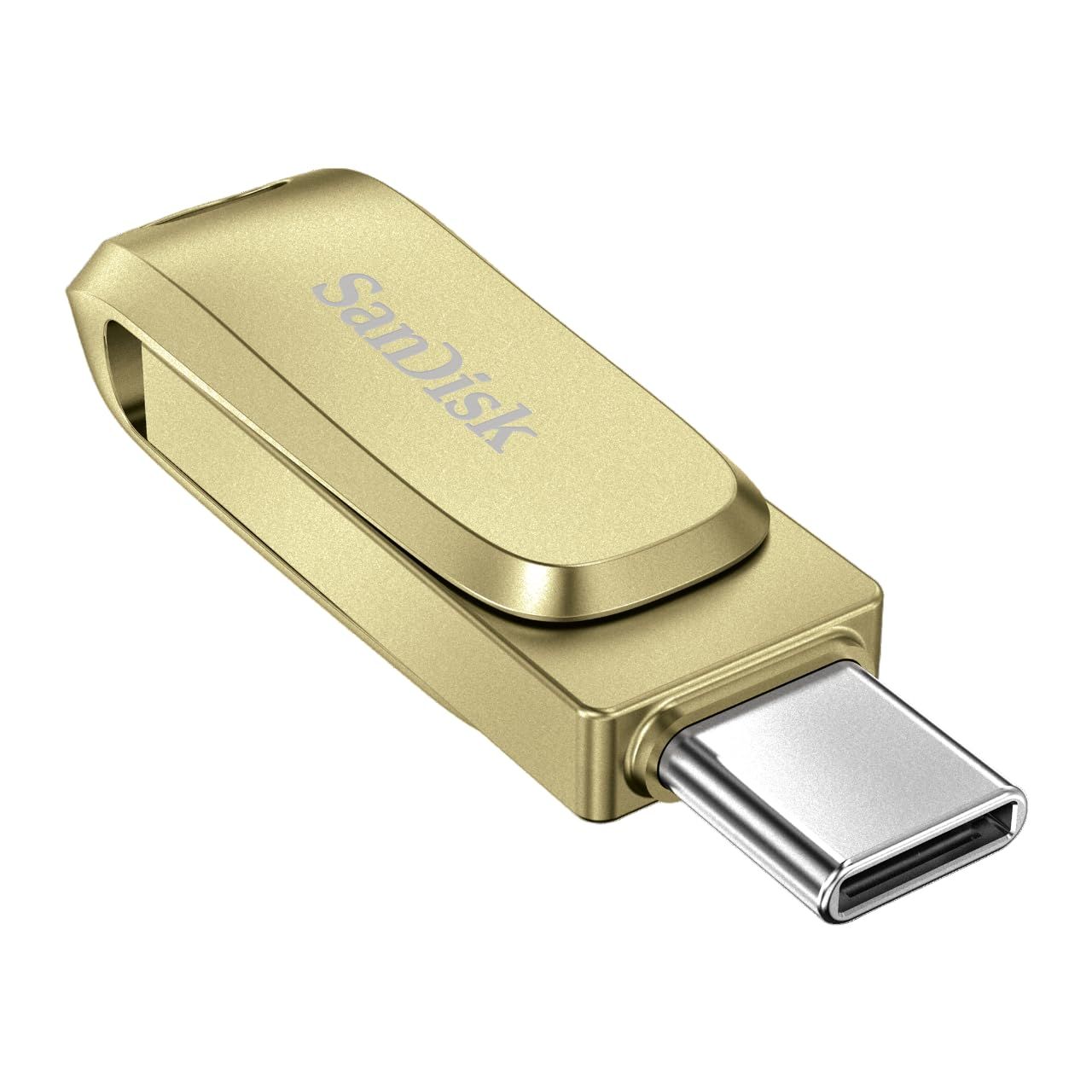 SanDisk 64 GB Ultra Dual Drive Luxe Type-C, OTG, Upto 400MB/Susb3.2_gen_1, Pendrive, Gold, 5Y Warranty (SDDDC4-064G-I35GD)_1