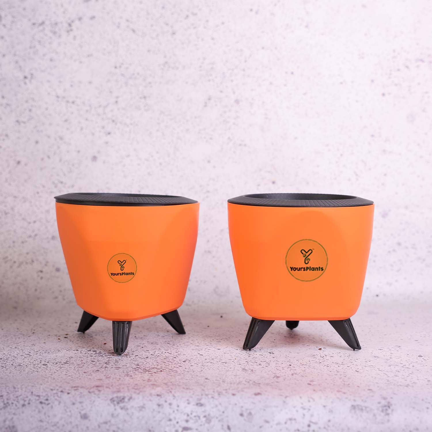 Orange Lagos Self Watering Pot, Pack of 2 _5