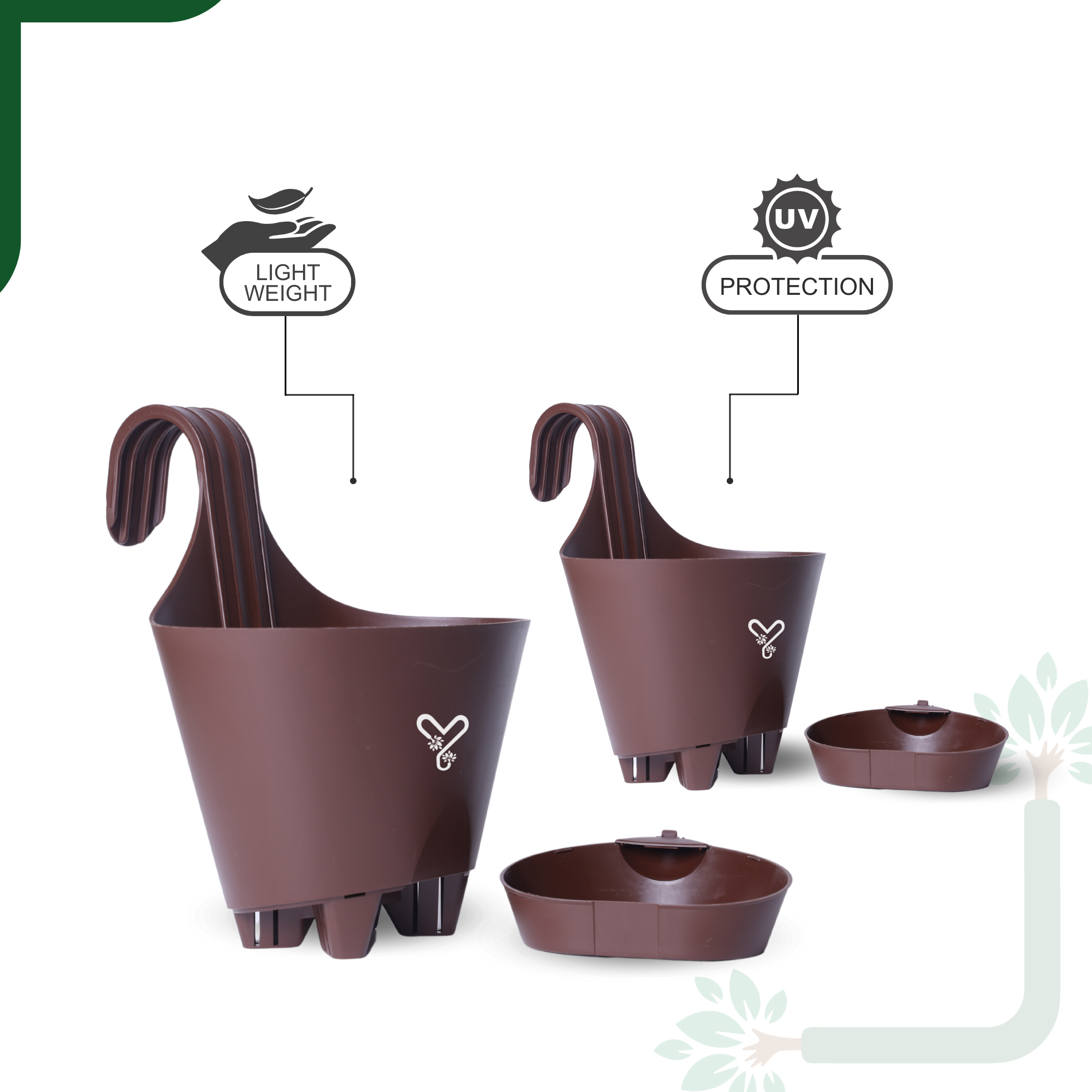 Cofee Railing Hook,Self-Watering Pot-Pack of 2_2
