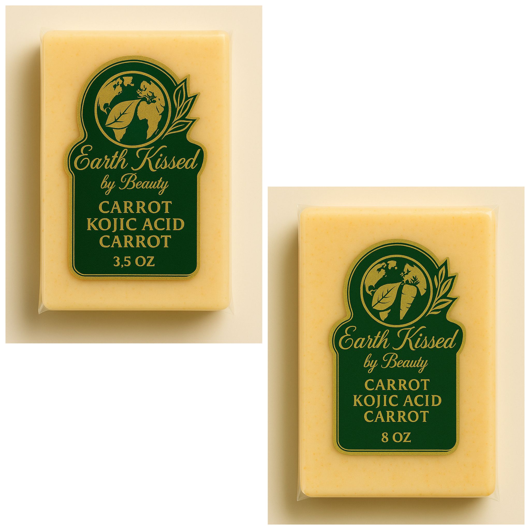 Earth Kissed by Beauty Reg Carrot & Kojic Acid Carrot Soap  SB_0