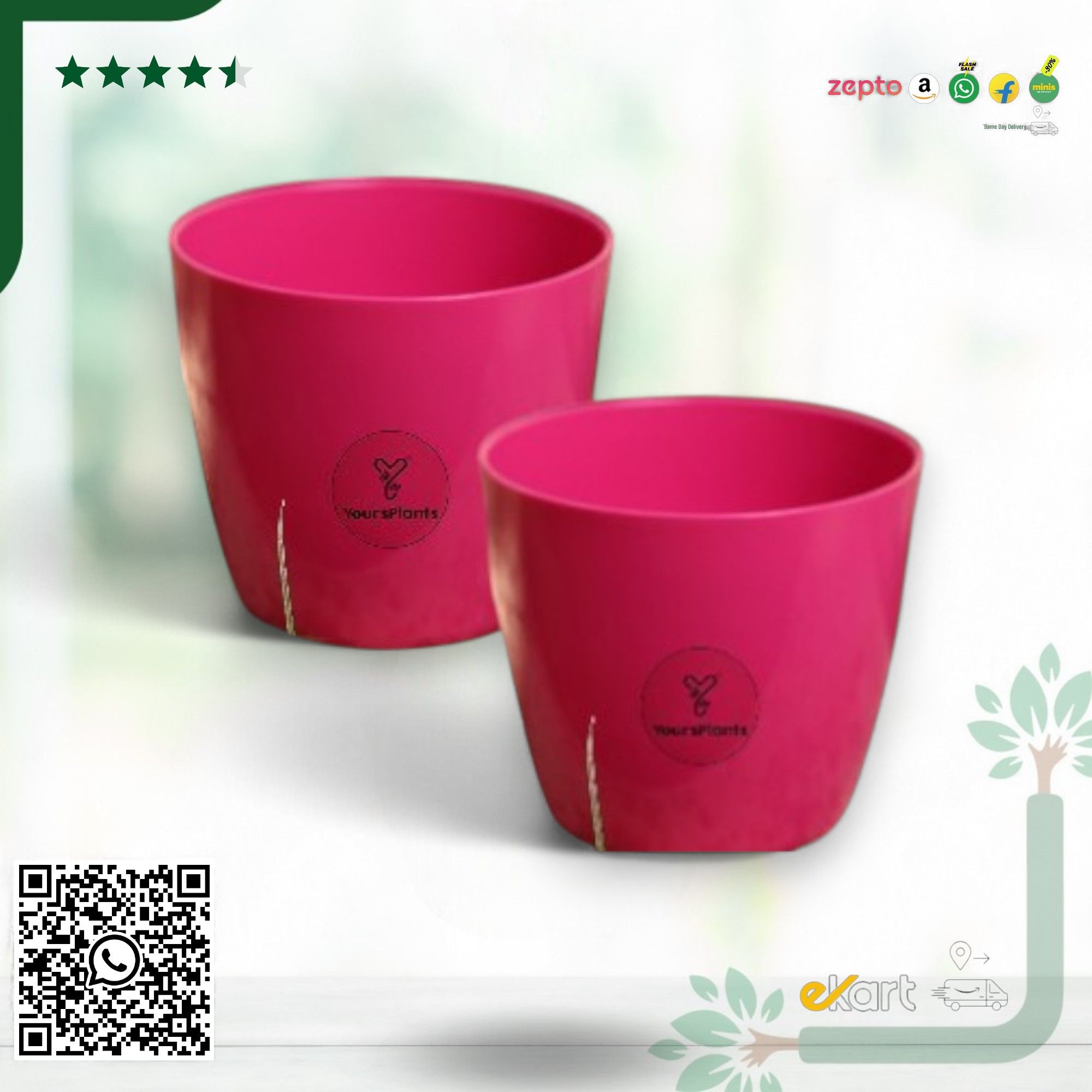Valencia Planters | Pack of 2 | Pink Pot_0